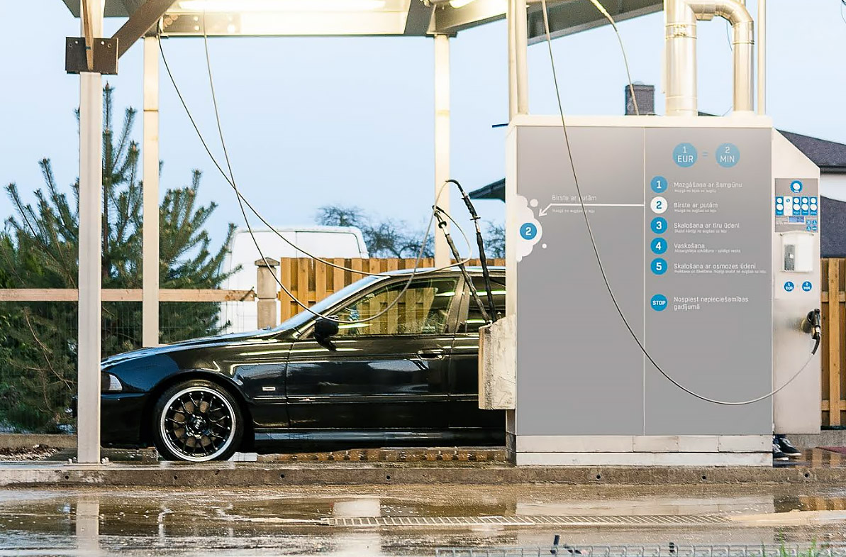 BMW pie mazgāšanas iekārtas